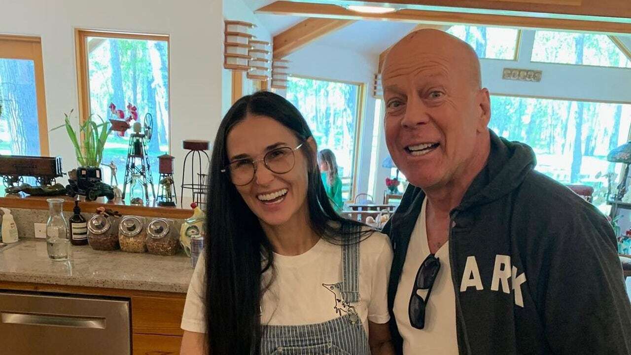 La emotiva felicitación de Demi Moore a Bruce Willis, con baile incluido