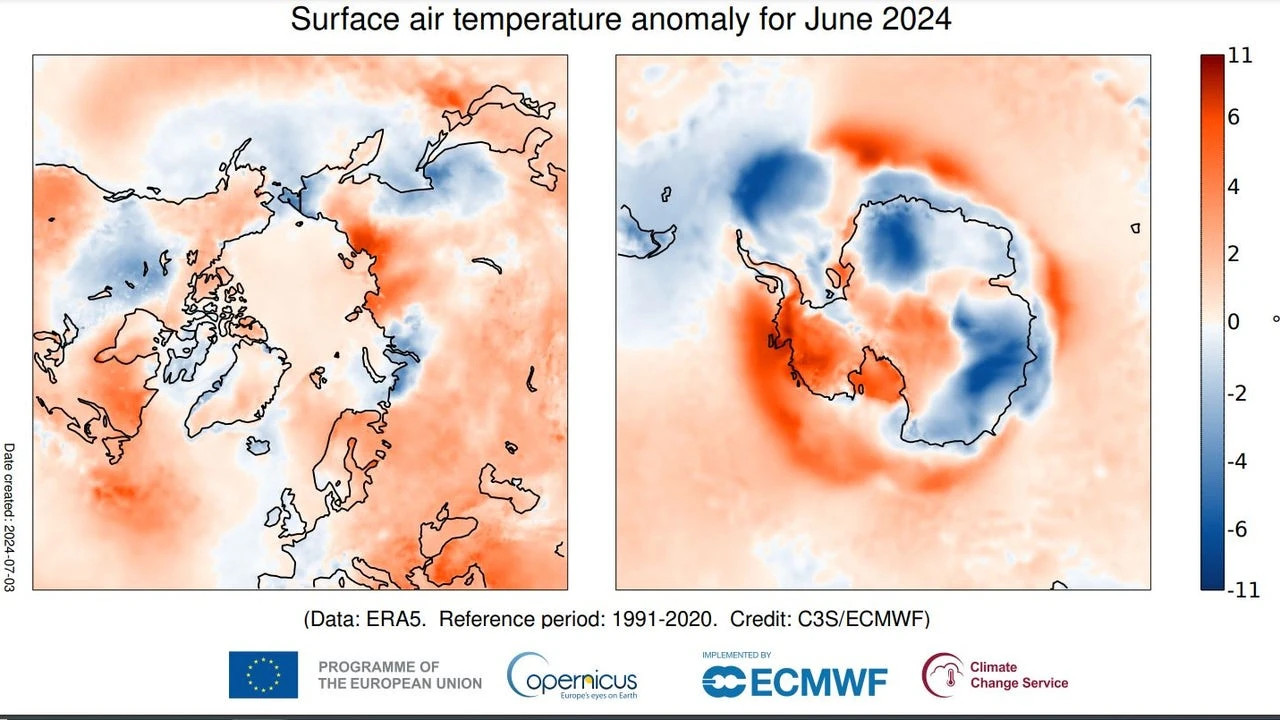 Infierno climático: la Tierra completa por primera vez 12 meses seguidos con 1,5 grados sobre los niveles preindustriales