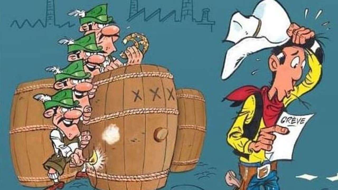 Lucky Luke, un vaquero contra la huelga de los sindicalistas marxistas