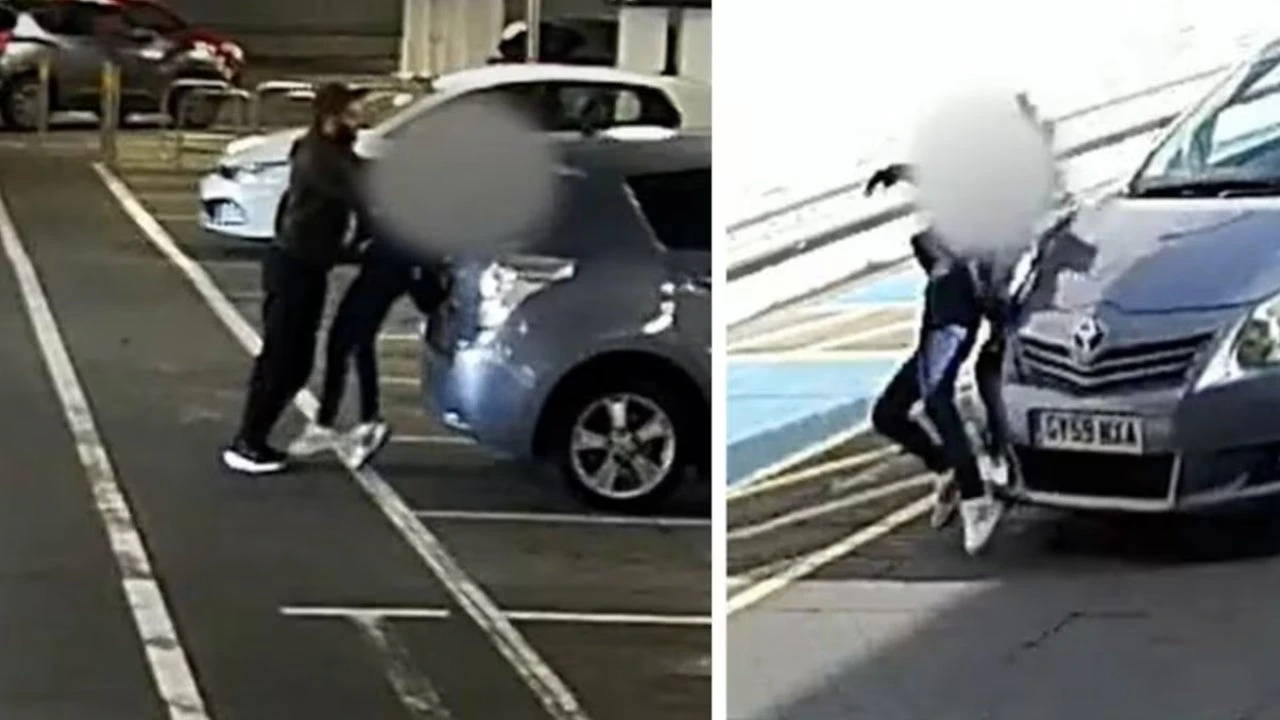 El impactante vídeo de un hombre que estrangula a su expareja y después la atropella tras pedirle el divorcio