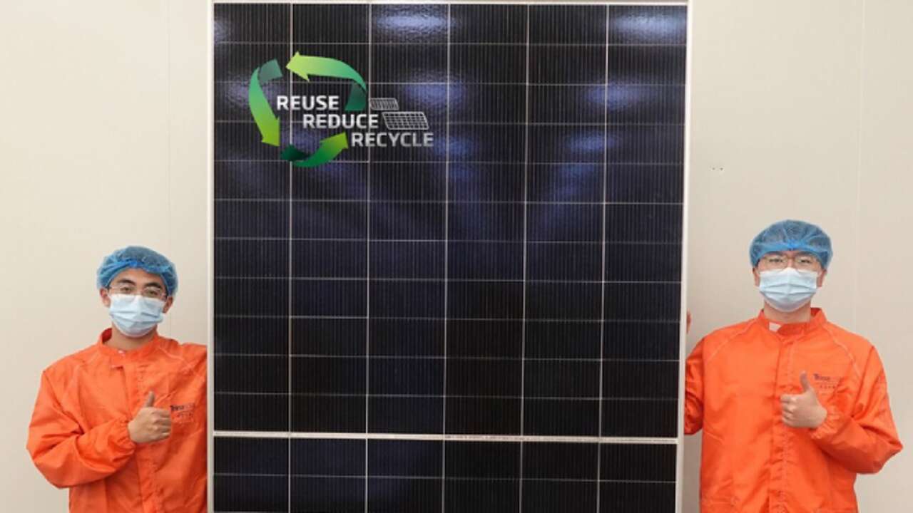 China revoluciona la energía solar con el primer panel 100% reciclado y con una eficiencia del 20,7%