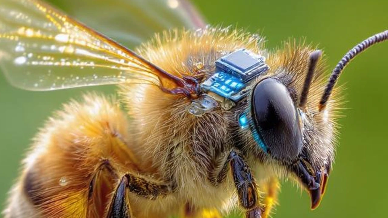 Crean un microchip en miniatura para controlar abejas a distancia