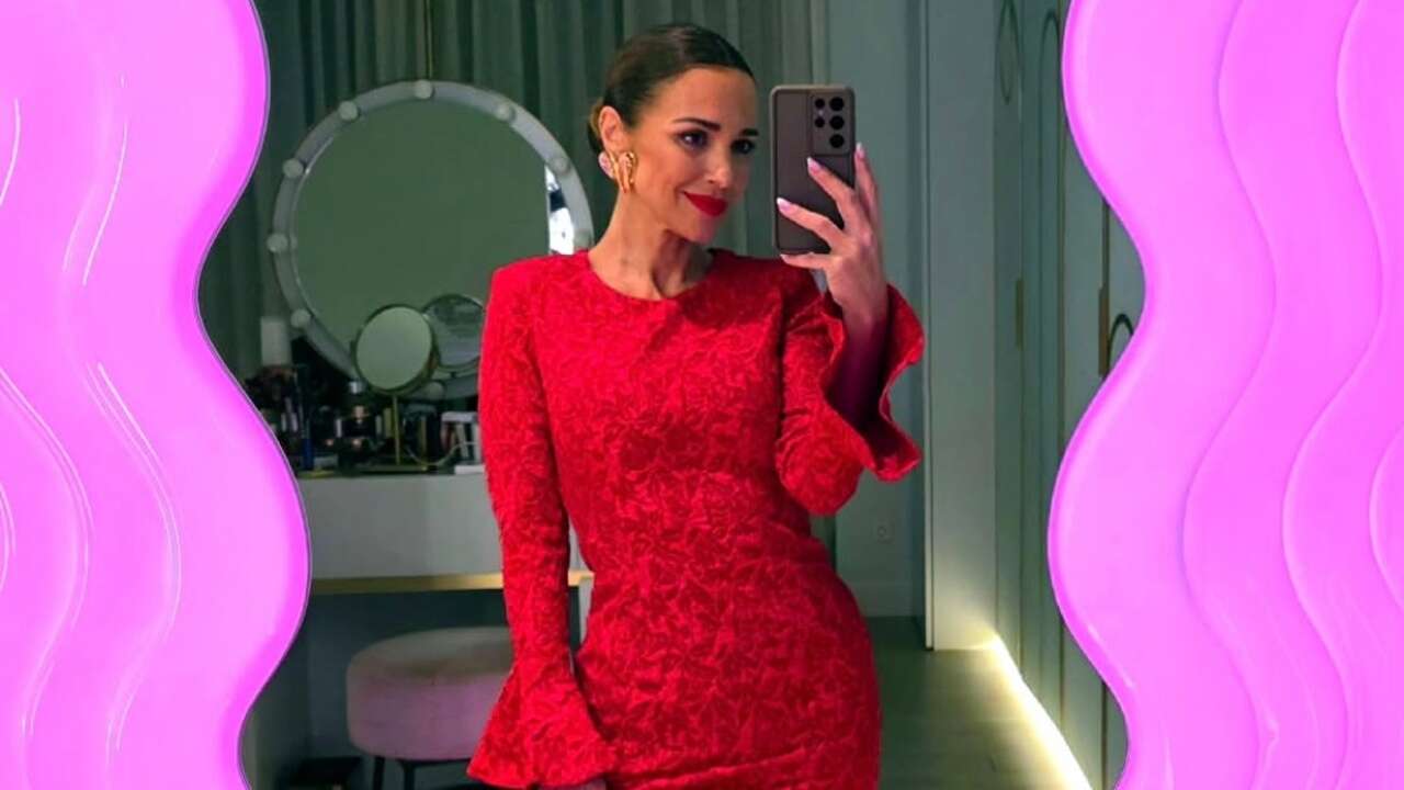 El minivestido rojo con el que Paula Echevarría volvió a celebrar San Valentín, está muy rebajado y a punto de agotarse