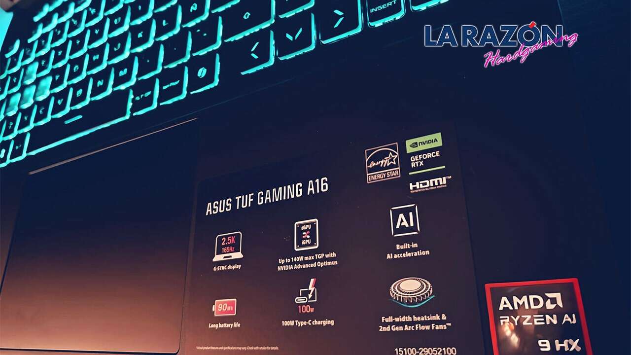 ASUS TUF Gaming A16 (2024): Una equilibrada combinación de potencia y funcionalidad