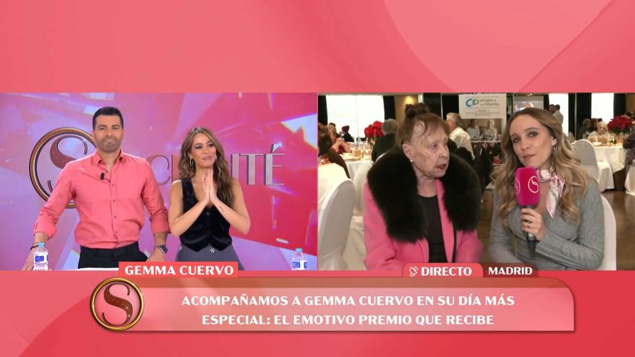 Gemma Cuervo se enfada y cortar su entrevista en directo con 'Socialité': 