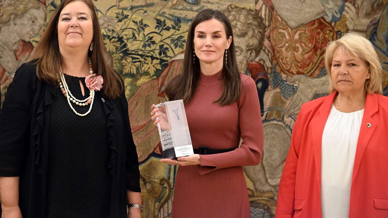 La reina Letizia recibe el premio 