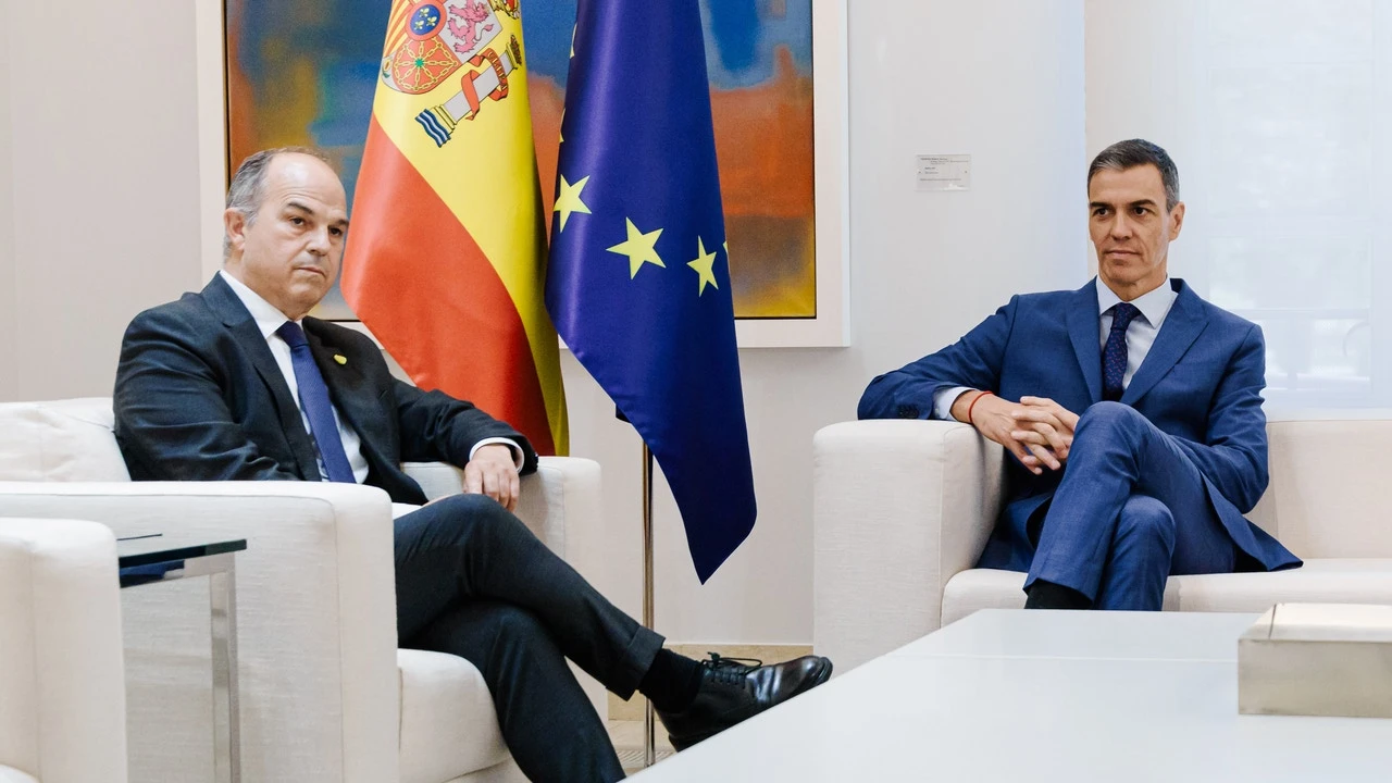 Sánchez se reúne con Nogueras y el amnistiado Turull, que no figuraba en la agenda oficial