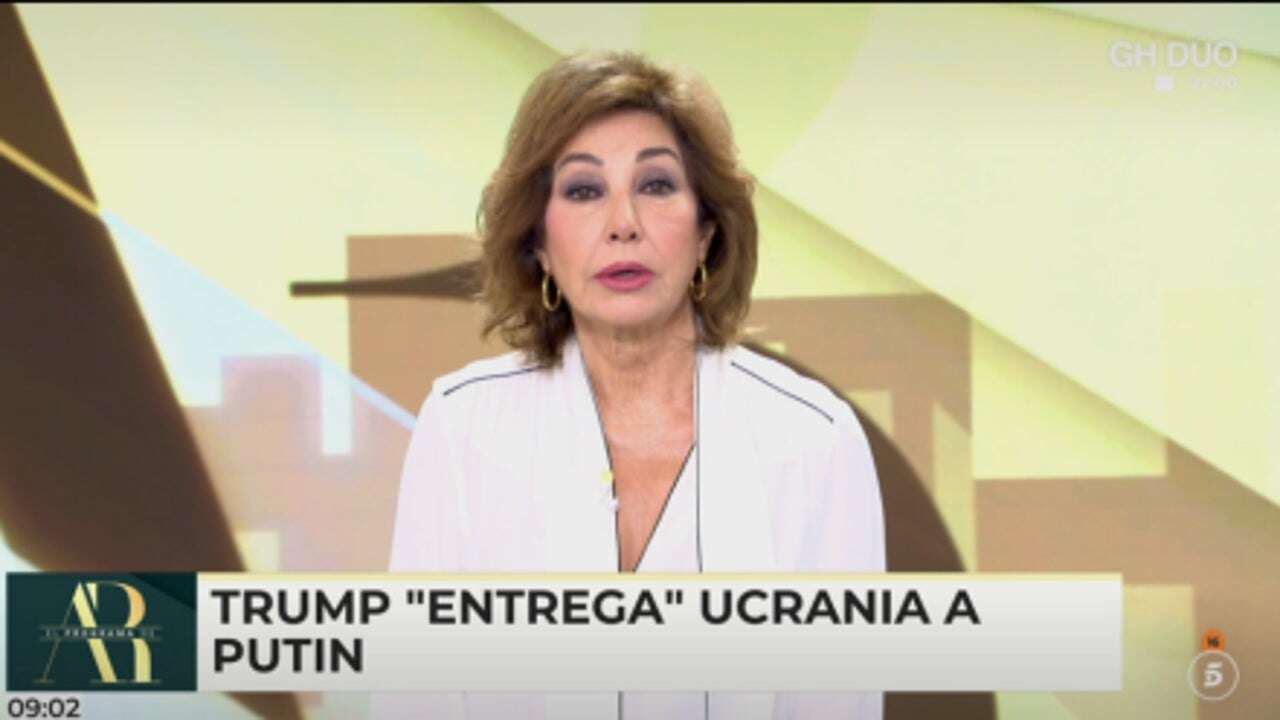 Ana Rosa da su opinión sobre las negociaciones de la guerra de Ucrania: 