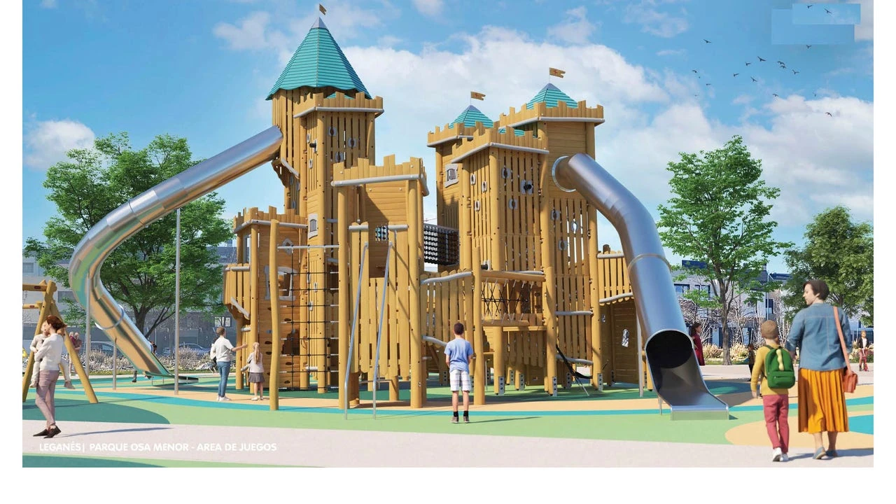 Este es el mejor parque infantil de España: está en Madrid y su castillo es el más grande de Europa