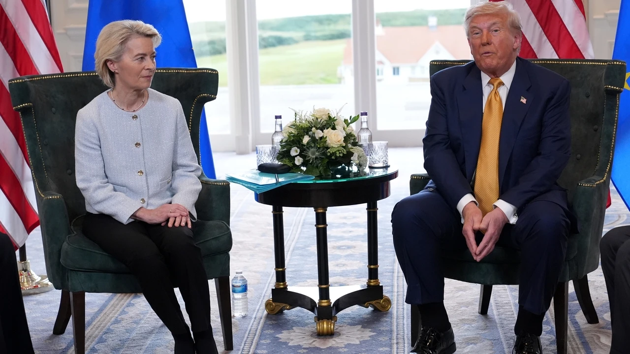 Trump y Von der Leyen cierran un acuerdo para acabar con la guerra arancelaria