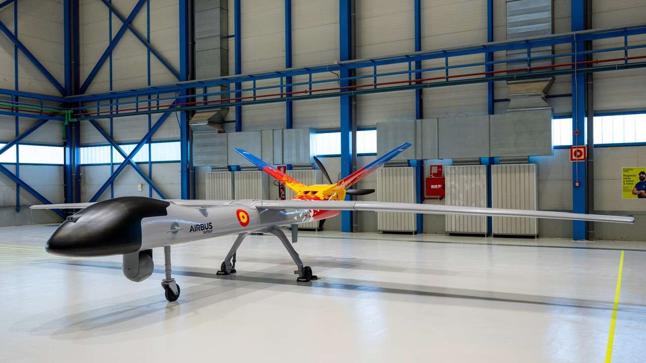 Airbus monta en su factoría de Getafe la línea de ensamblaje final para construir los dos prototipos de los superdrones Sirtap, 