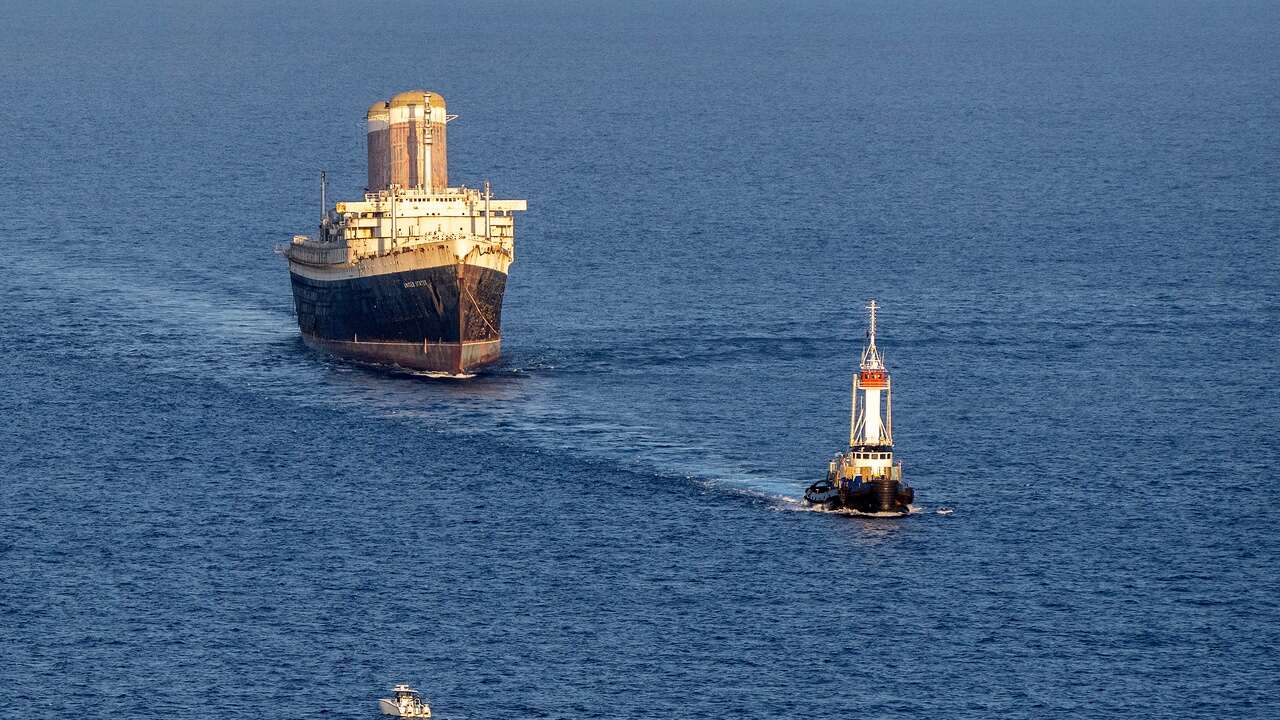 Este emblemático transatlántico pasará a convertirse en el mayor arrecife del mundo: así será el futuro del SS United States