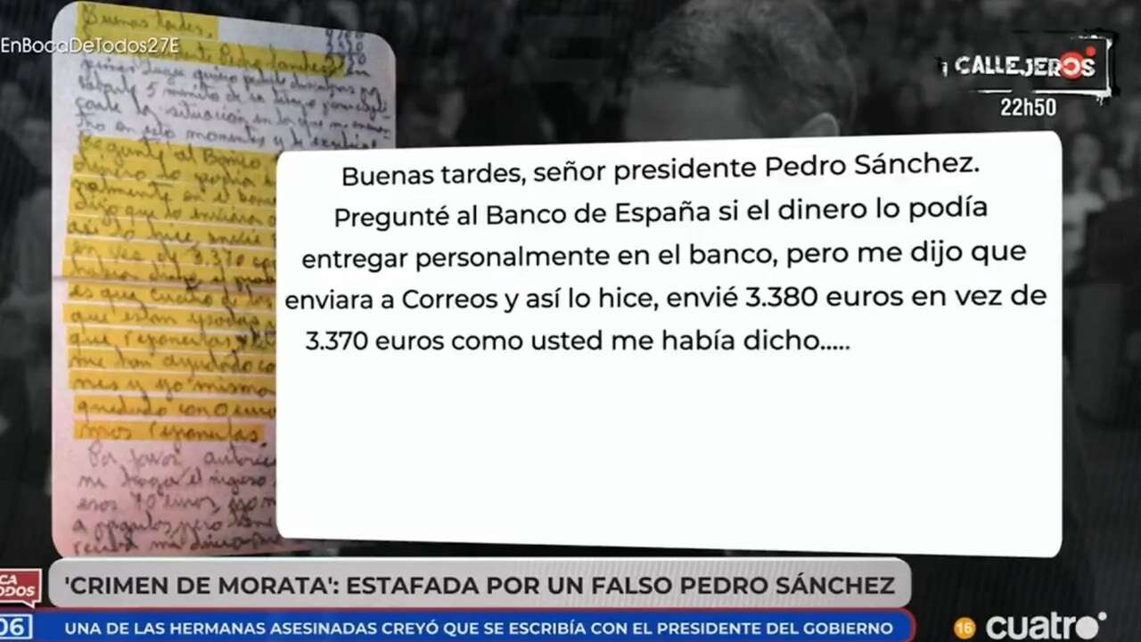 Asesinadas y estafadas dos hermanas de Morata por un 