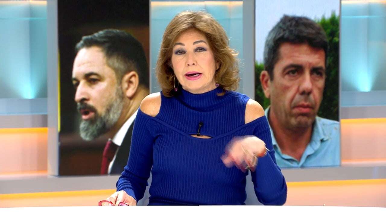 Ana Rosa Quintana carga contra Mazón y su tuit sobre las inundaciones y las fallas: 