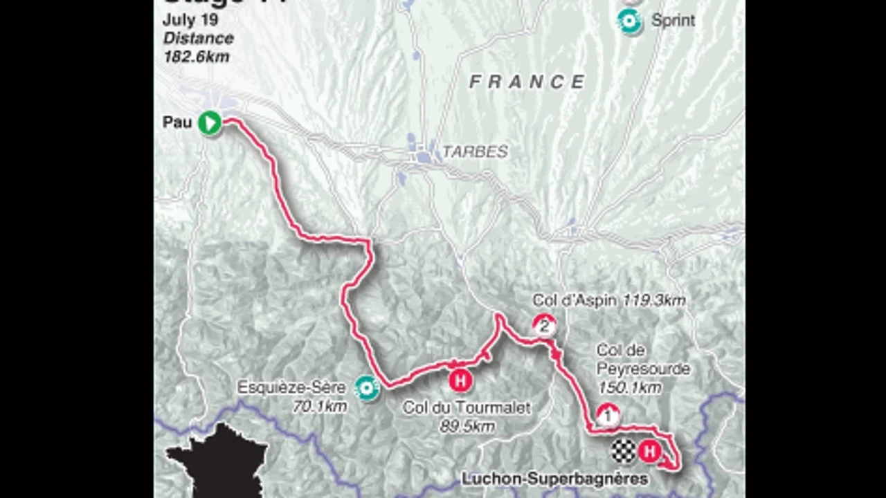 Etapa 14 del Tour de Francia, en directo hoy: Pau - Luchon-Superbagneres, en vivo