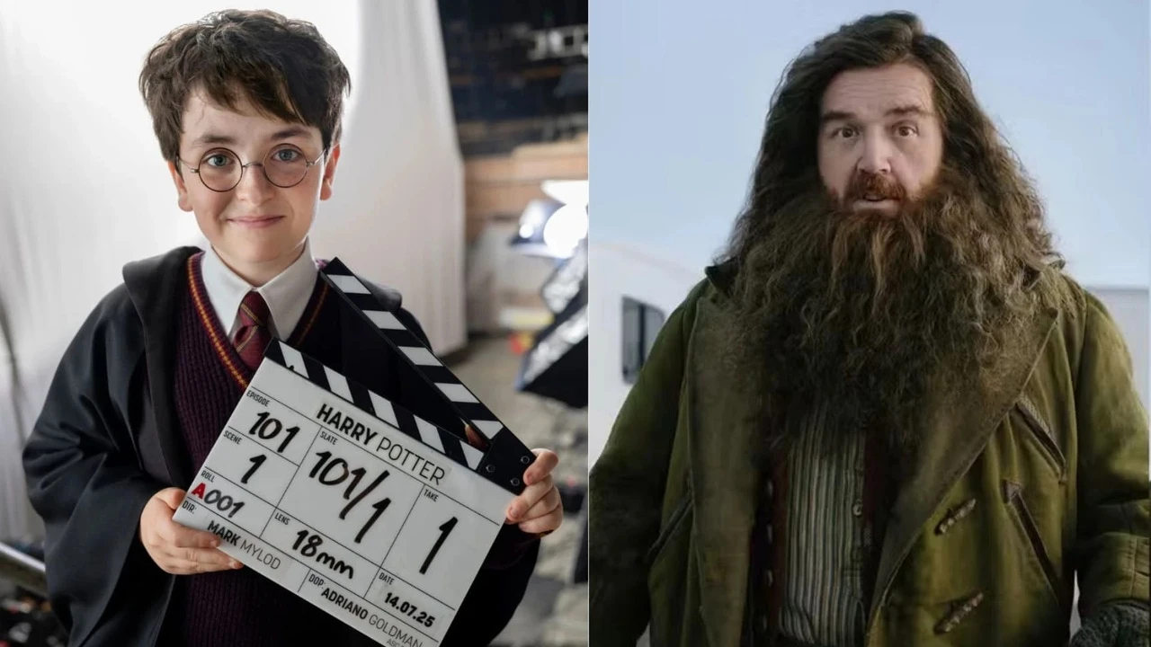 Primer vistazo al nuevo Harry Potter y a Hagrid en la esperada serie de HBO