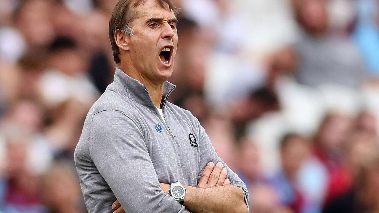 La lesión muscular de Lopetegui cuando abroncaba a sus jugadores en plena goleada del Liverpool