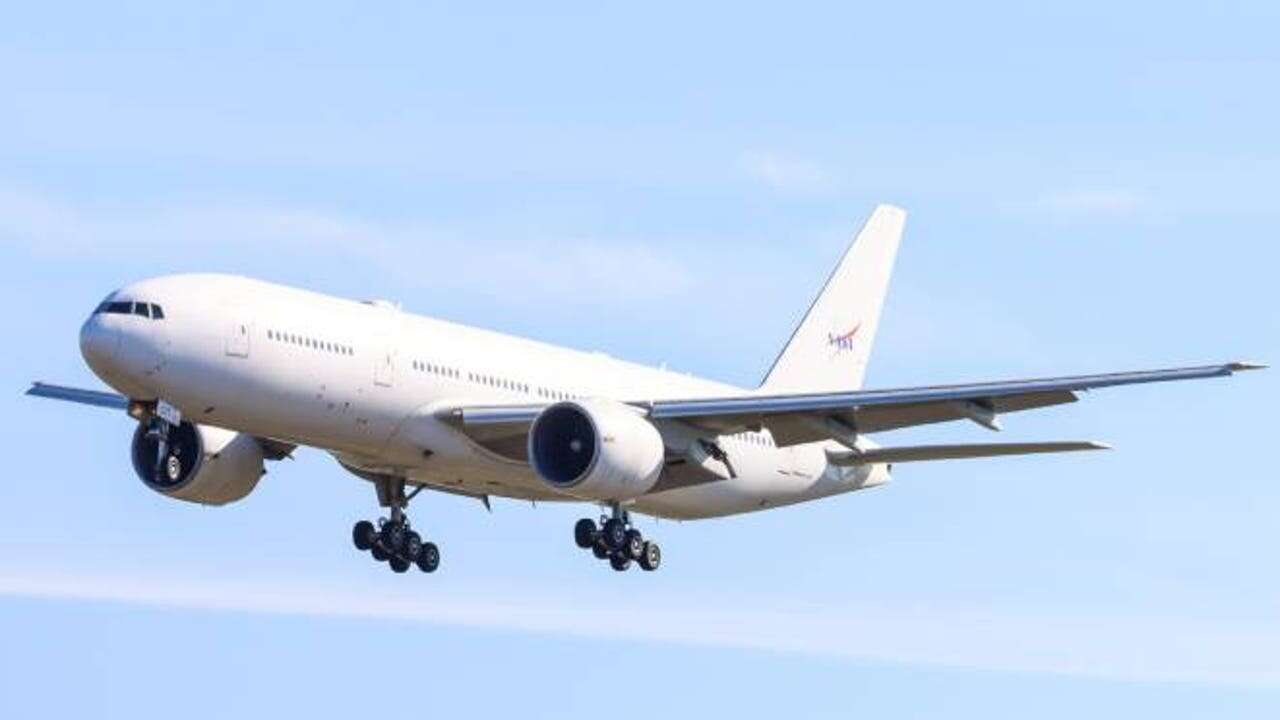 El nuevo laboratorio en el aire de la NASA es un Boeing 777 modificado, el avión más grande de su flota