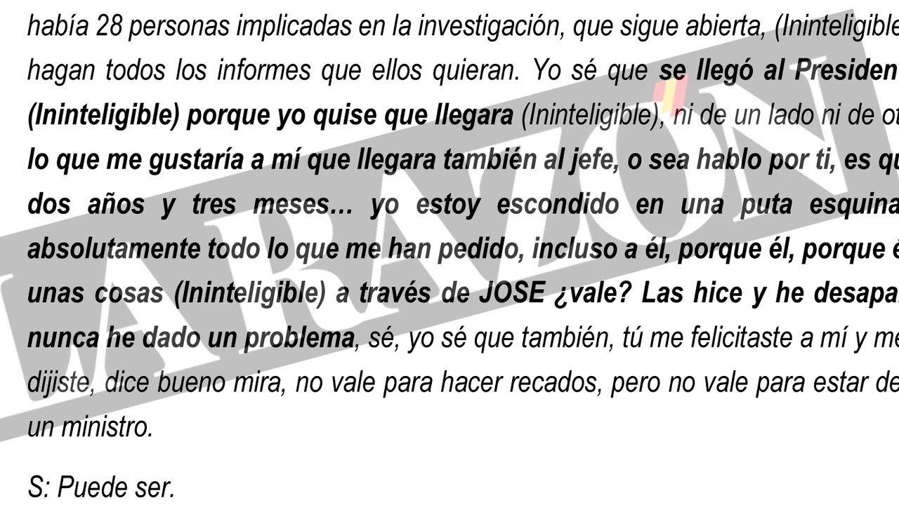 Un audio de Koldo desvela un supuesto 