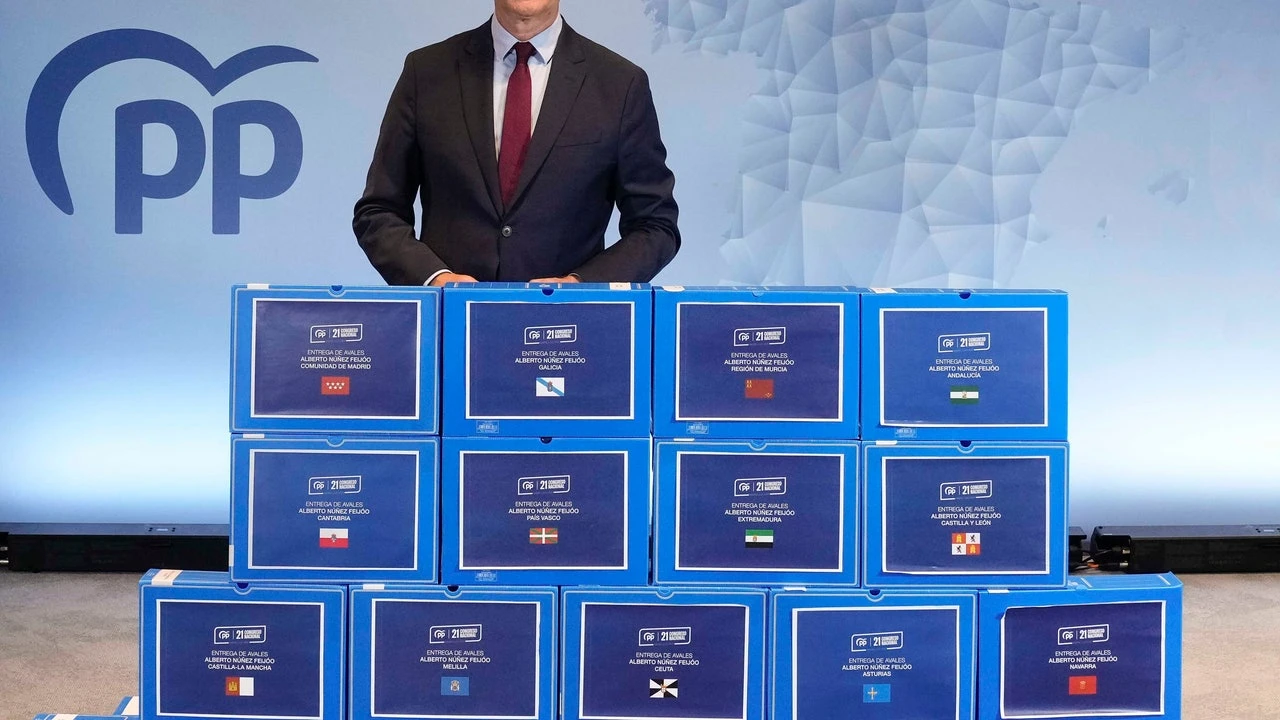 Feijóo presenta 94.501 avales que le comprometen al 