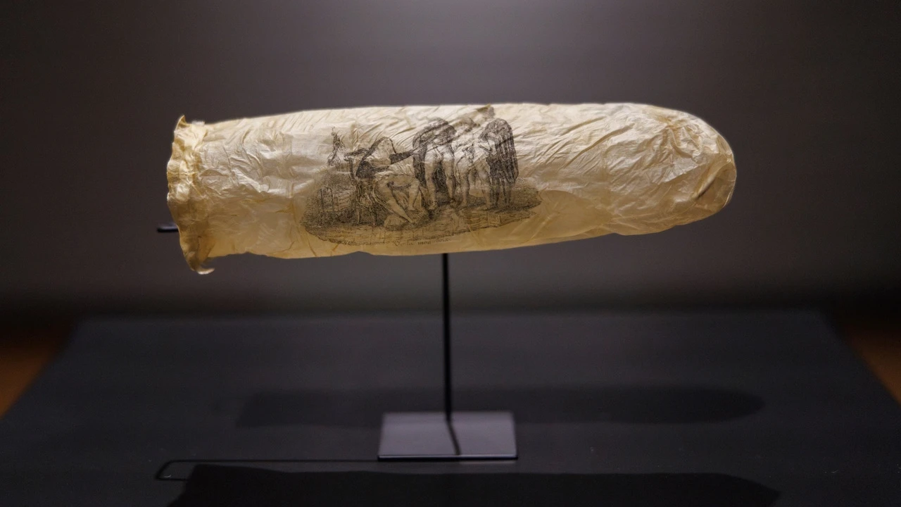 El Rijksmuseum de Ámsterdam exhibe un preservativo de 1830 con una estampa erótico-religiosa