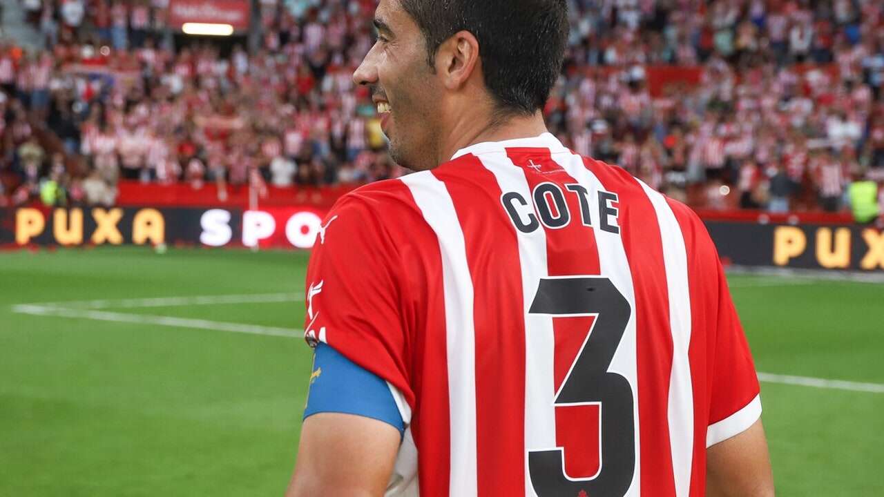 'Cote', capitán del Sporting de Gijón, anuncia su retirada