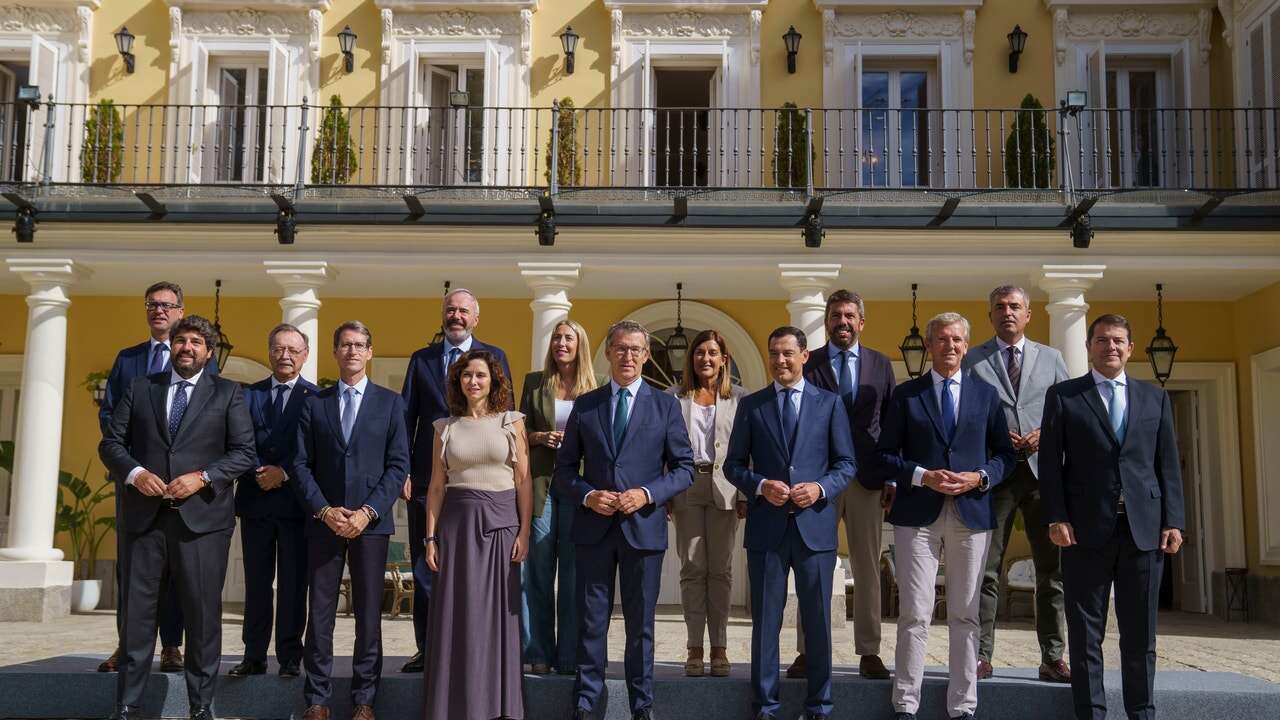 Intervención de los presidentes autonómicos de Andalucía, La Rioja, Región de Murcia, Extremadura, Cantabria, Comunidad Valenciana y Ceuta.