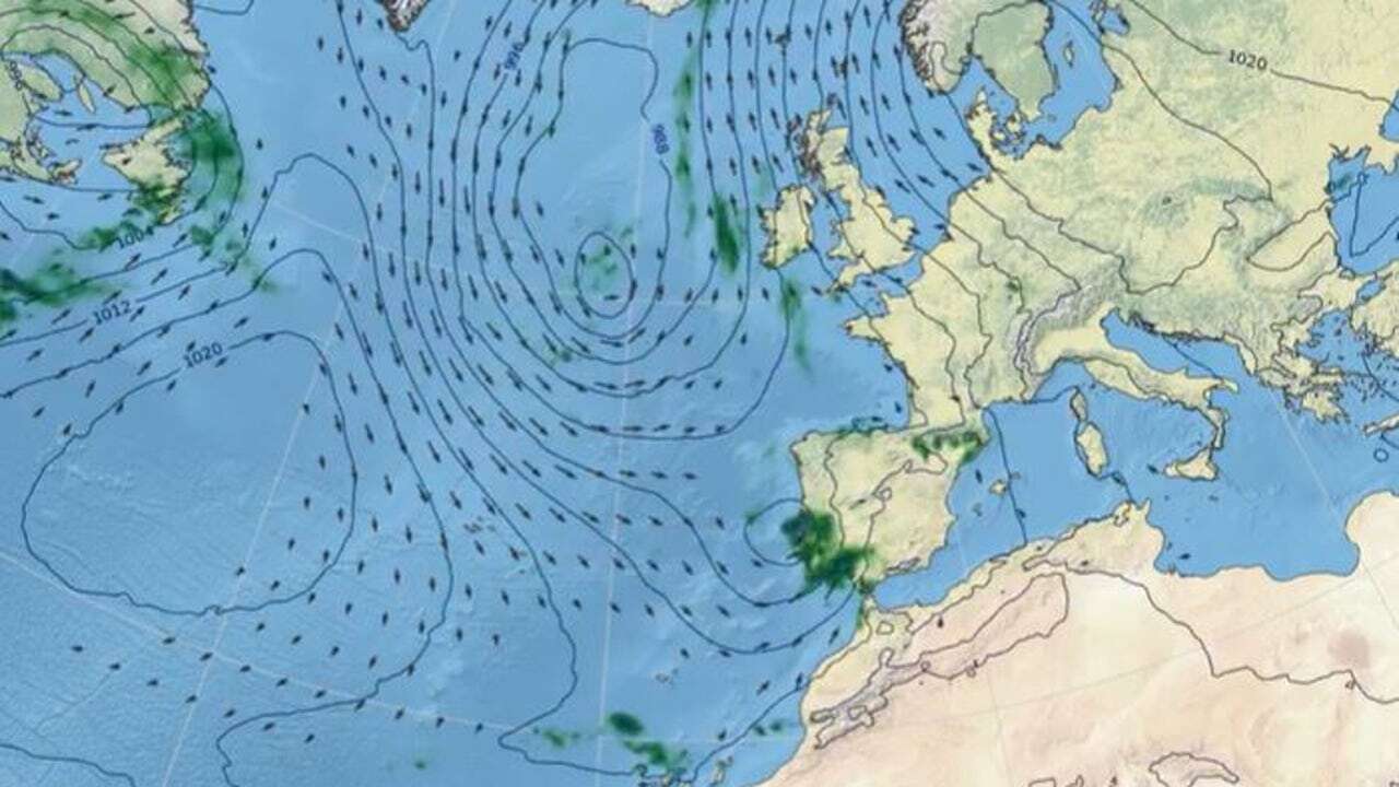 Los restos del huracán Leslie llegarán a España: la AEMET avisa de frío, lluvias fuertes y nieve en estas zonas