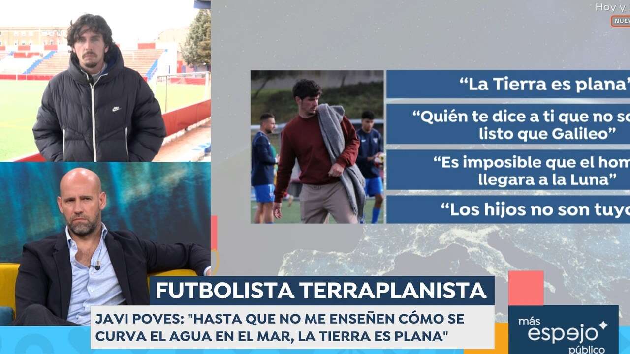 Javi Poves, el polémico exjugador terraplanista, llama 