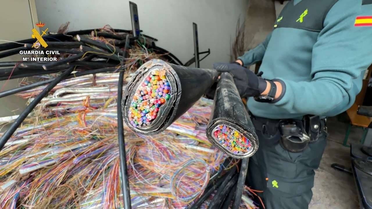 Investigan a dos personas y buscan a otra por el robo de 2,6 toneladas de cobre en infraestructuras de Navarra