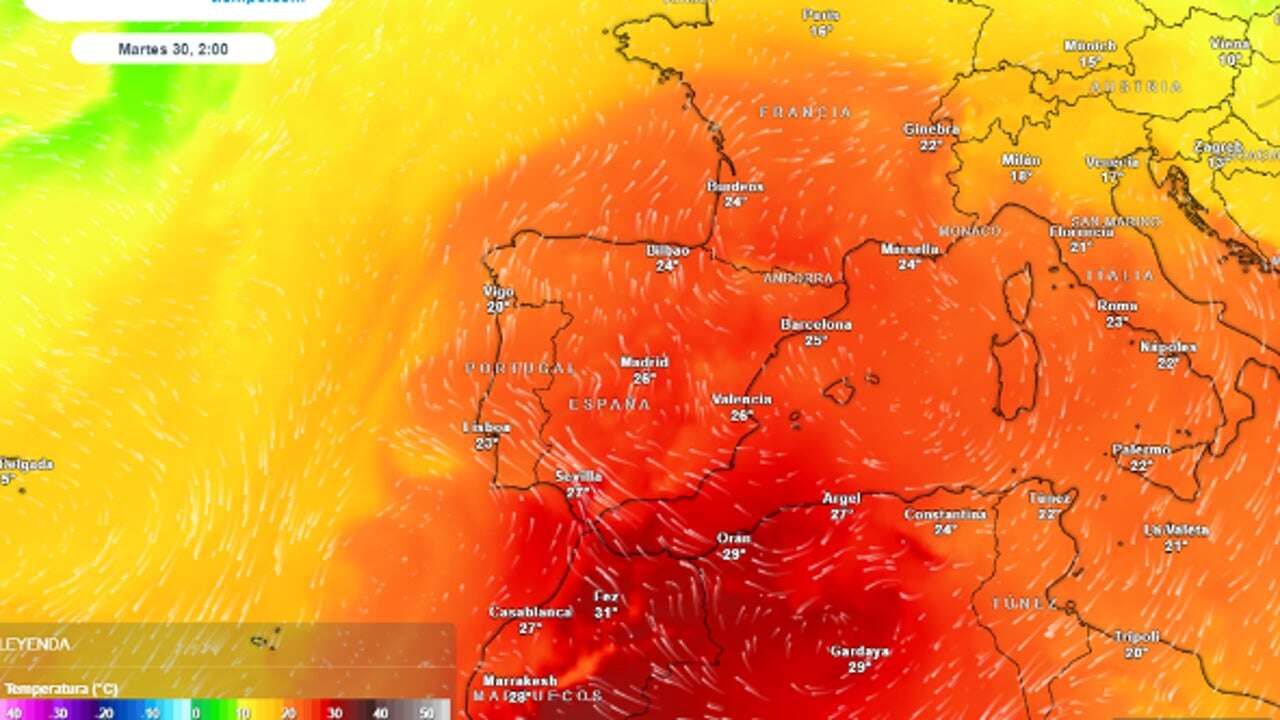 Media España está en riesgo por calor y se esperan máximas en Madrid de hasta 40º