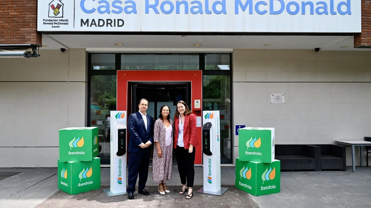 Iberdrola instala puntos de carga en las casas de acogida la Fundación Infantil Ronald McDonald