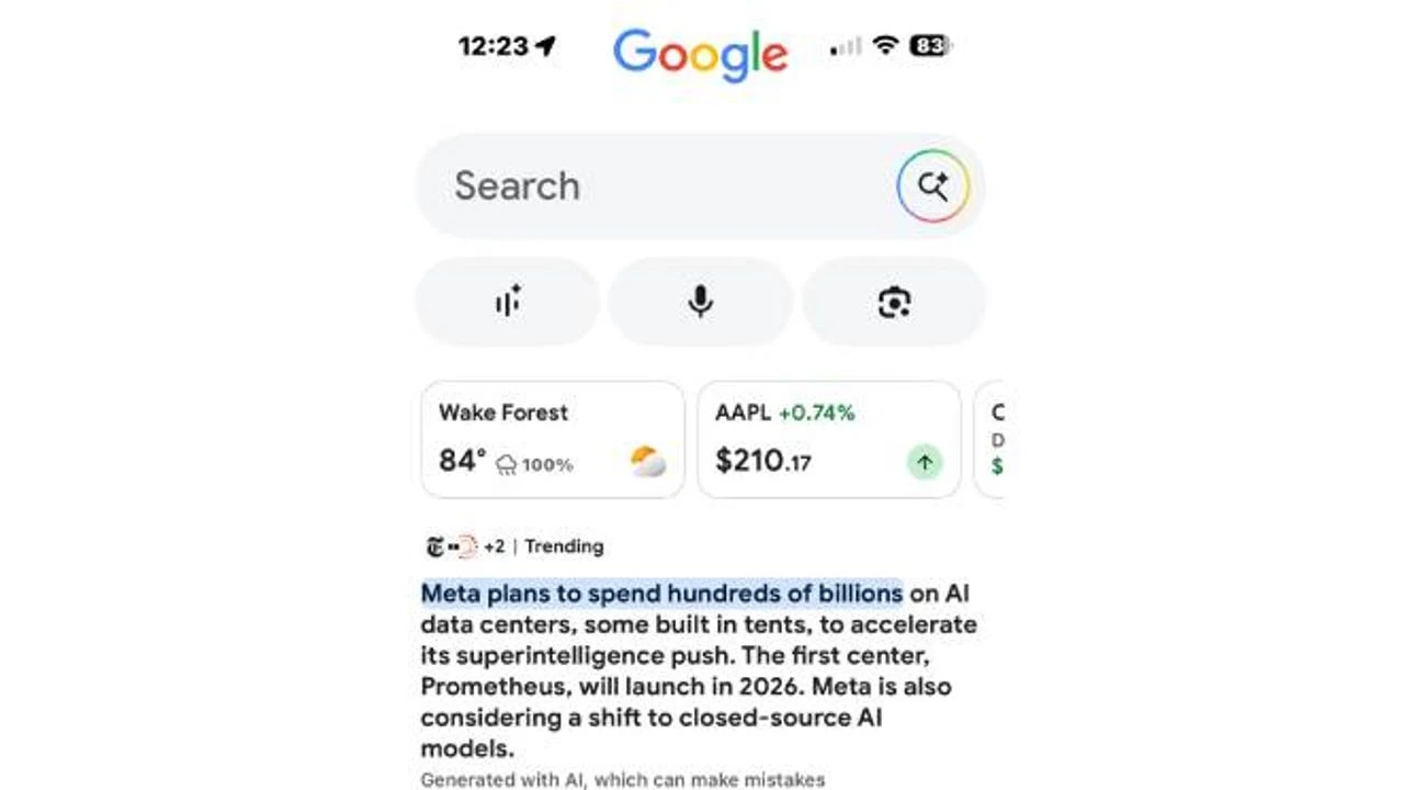Google comienza a mostrar resúmenes generados por IA en Discover