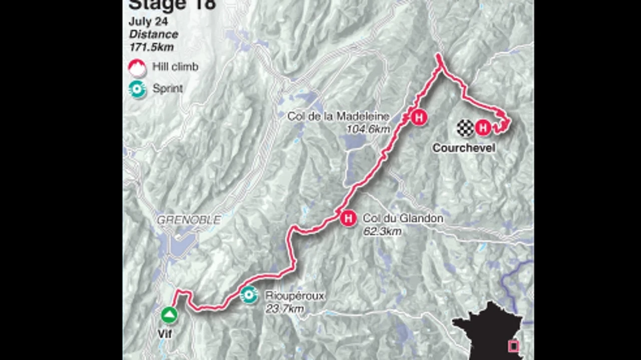 Etapa 18 del Tour de Francia, en directo hoy: Vif - Col de la Loze, en vivo. ¡Llegan los Alpes!