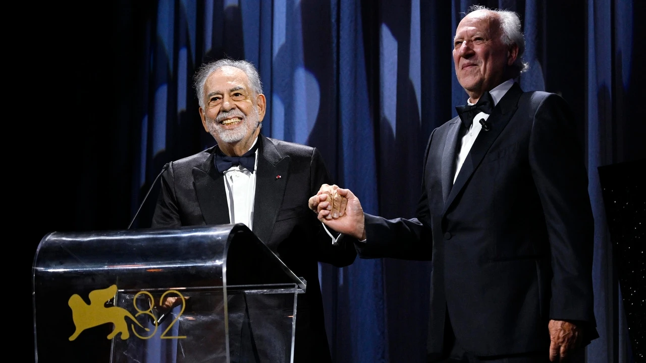 Francis Ford Coppola y Werner Herzog, ovacionados juntos en la apertura de Venecia