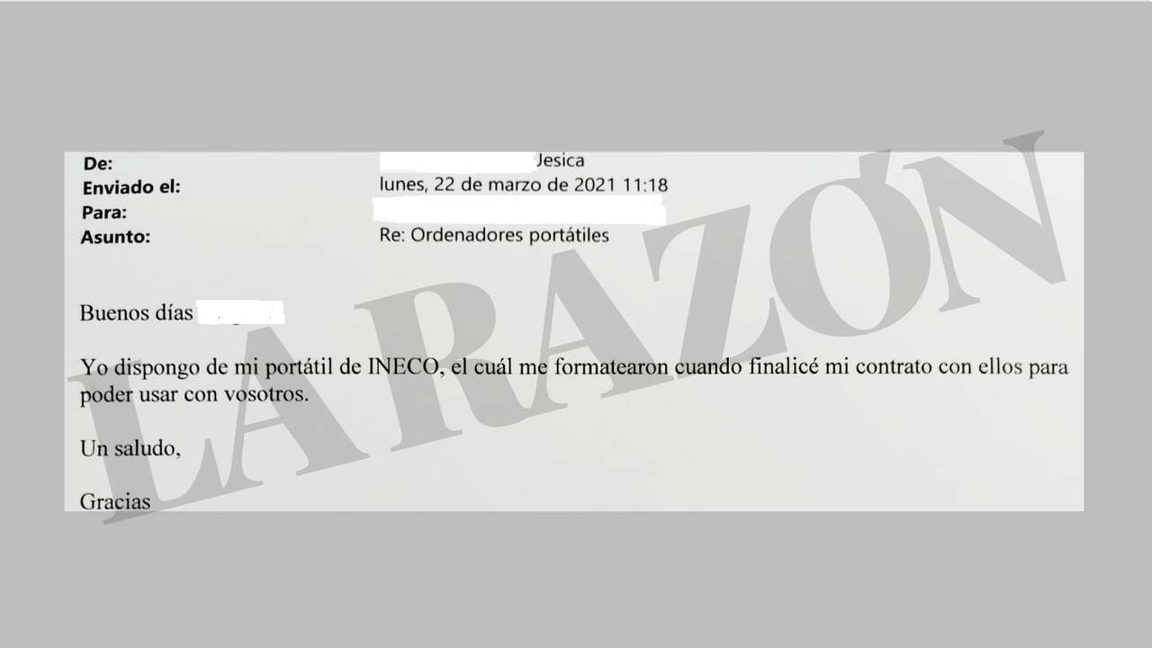 EXCLUSIVA | Un correo delata a Jessica y acota el 'enchufe' de Ábalos: 