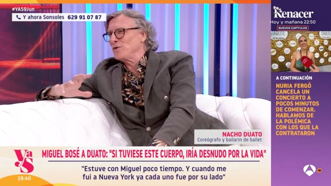 Nacho Duato, sobre su relación con Miguel Bosé: 