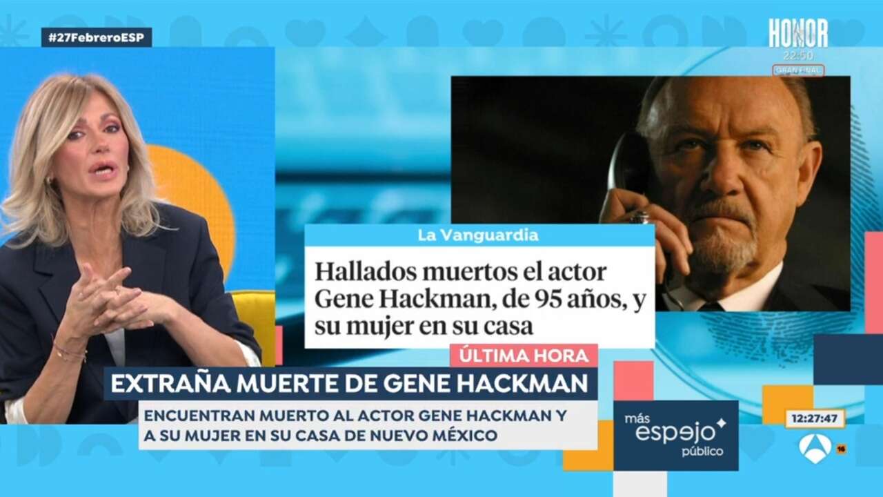 Susanna Griso recuerda emocionada a Gene Hackman: 