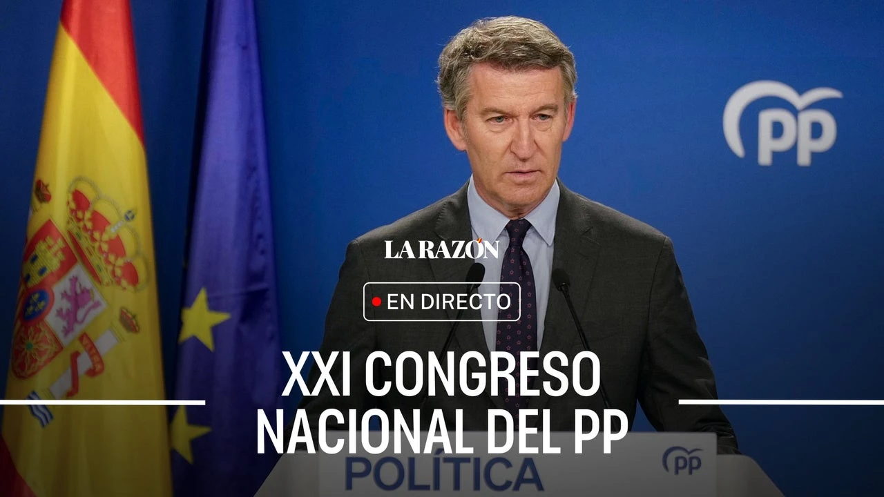 XXI Congreso Nacional del PP, en directo hoy: última hora sobre Feijóo, Ayuso y reacciones