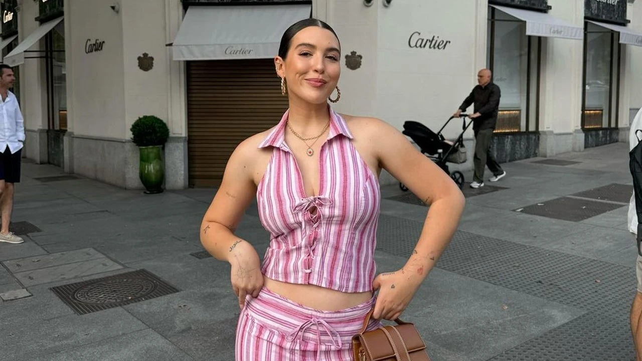 Los conjuntos pijameros son la tendencia estrella del verano y Alba Díaz nos acaba de descubrir el más sexy de Mango