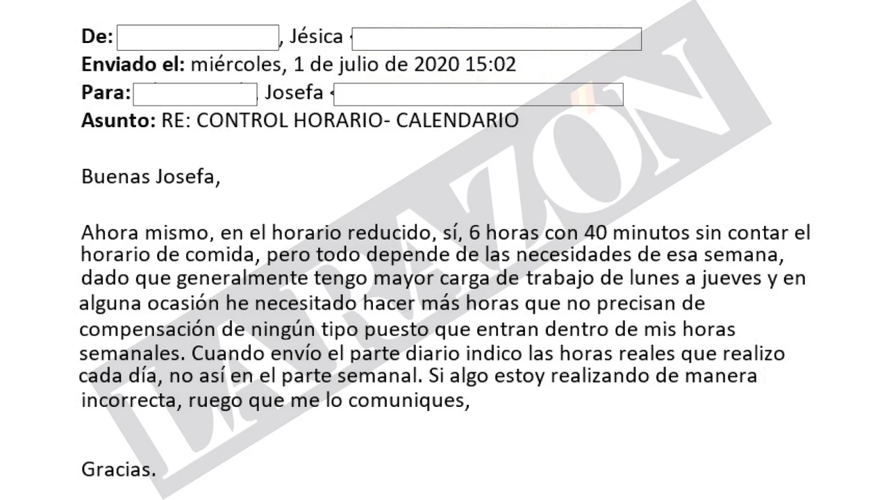 Jesica apeló en Ineco a su 
