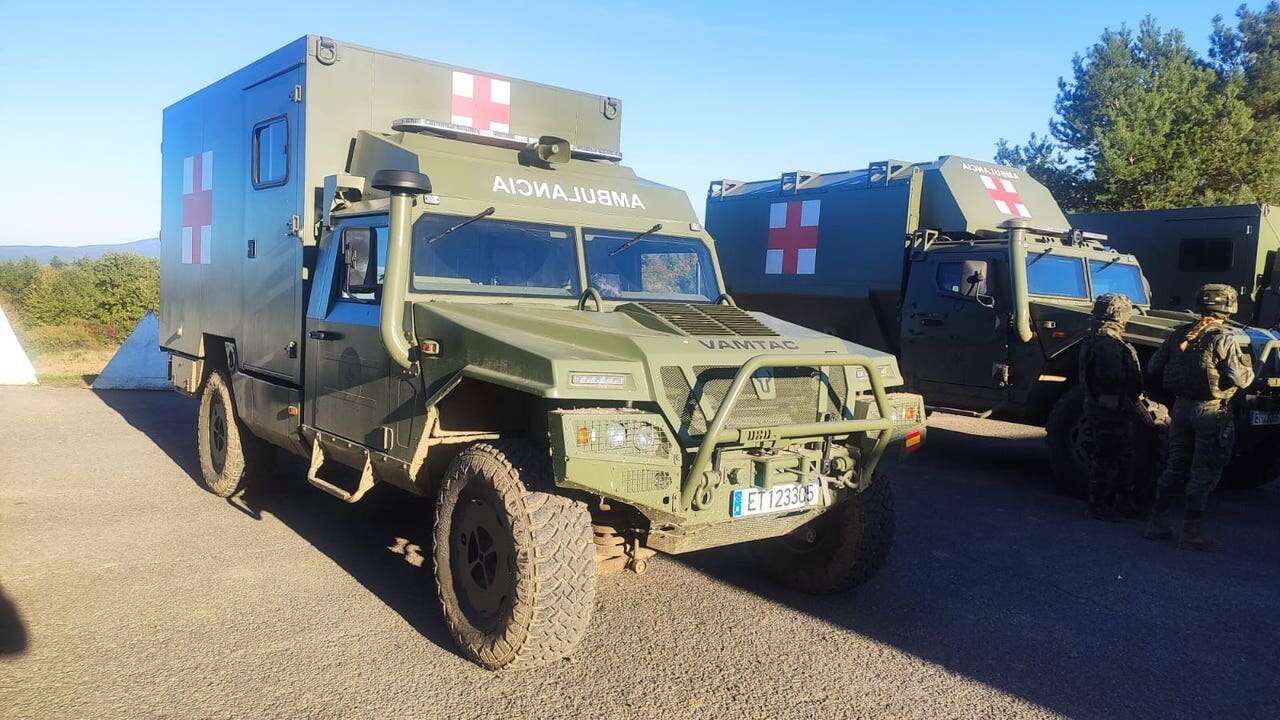 El Ejército de Tierra invierte 93,2 millones en la compra de 350 nuevas ambulancias todoterreno