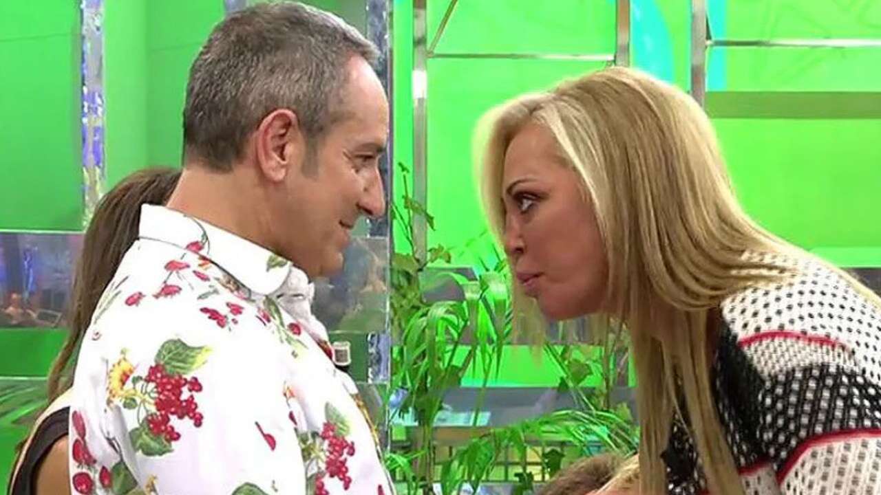 Belén Esteban y Víctor Sandoval, a la gresca por un mensaje de Anabel Pantoja