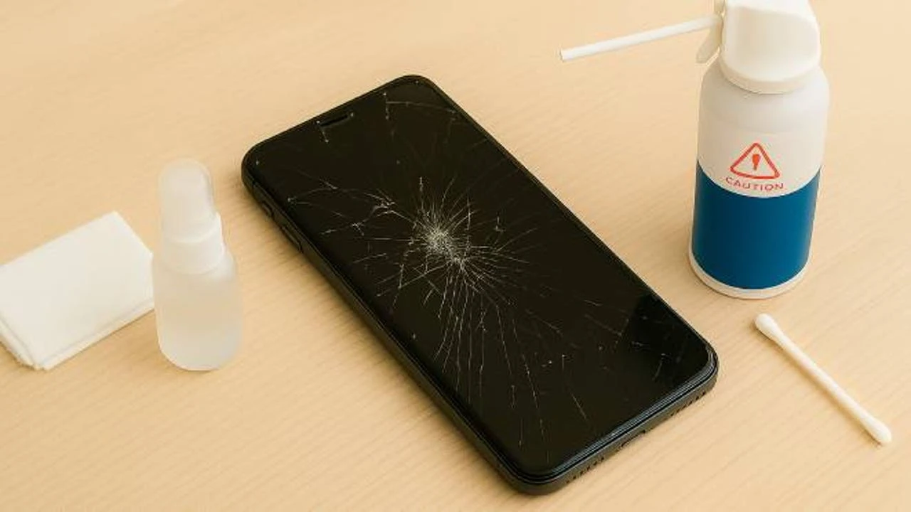 Cómo limpiar la pantalla de un móvil que se ha agrietado o ha perdido partes del vidrio protector