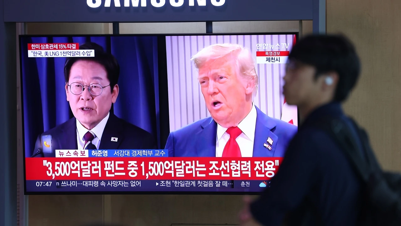 Trump anuncia un acuerdo con Corea del Sur para rebajar los aranceles del 25 % al 15 %