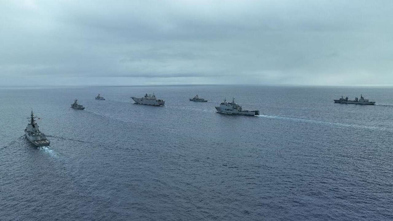 Ocho buques de la Armada, aviones, helicópteros y la Infantería de Marina participan en el ejercicio MAR 24-2 en la zona del Estrecho