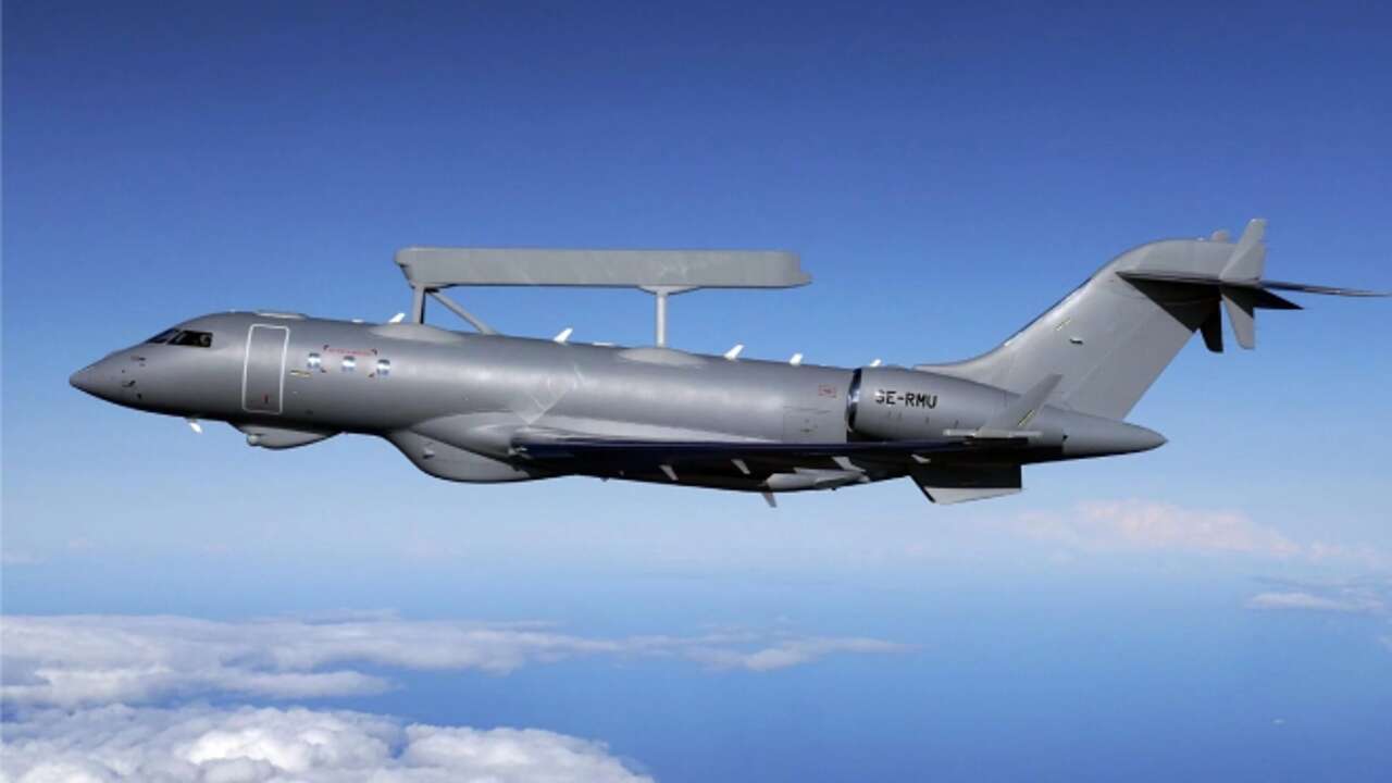 GlobalEye, el avión de vigilancia con radar de una tonelada con el que Francia reemplazará su flota de AWACS E-3F Sentry