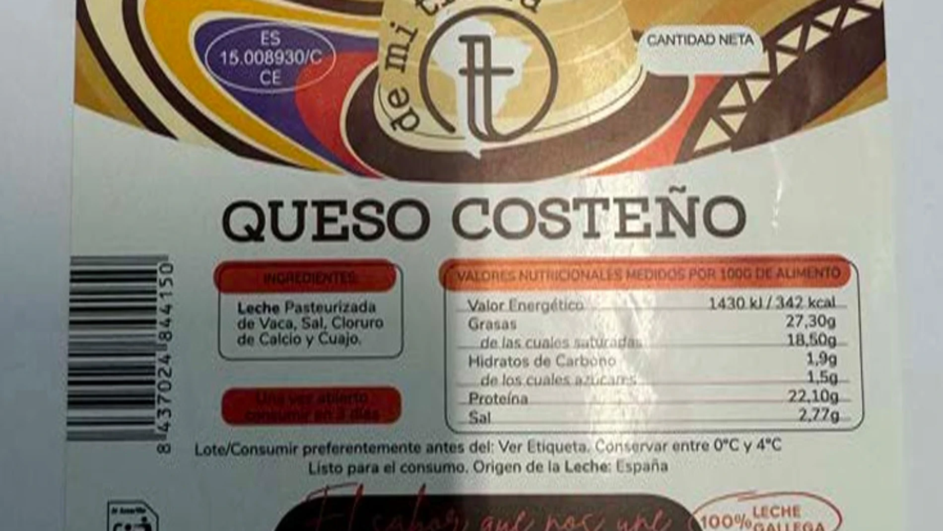 Alerta por la presencia de listeria en queso fresco español