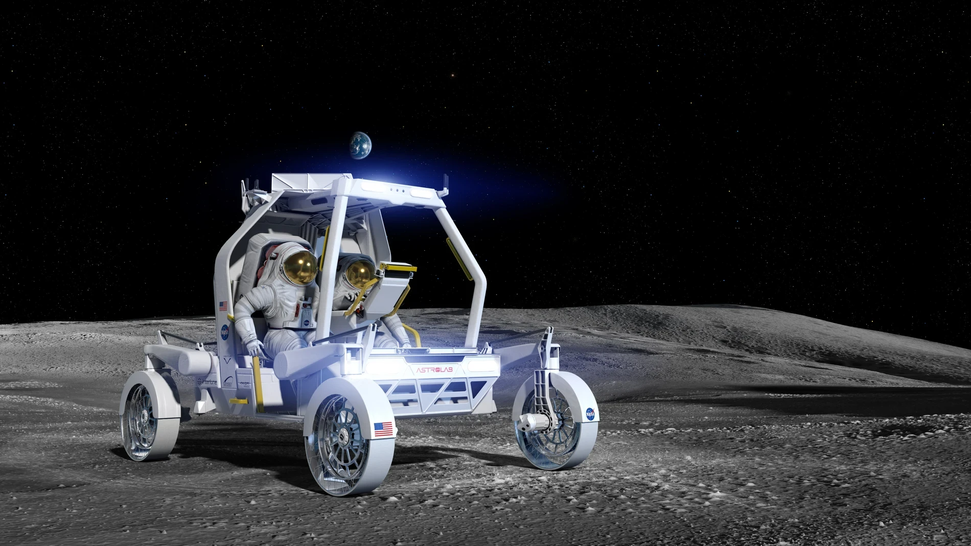 La NASA y Blue Origin iniciarán este año la construcción de una base en la Luna