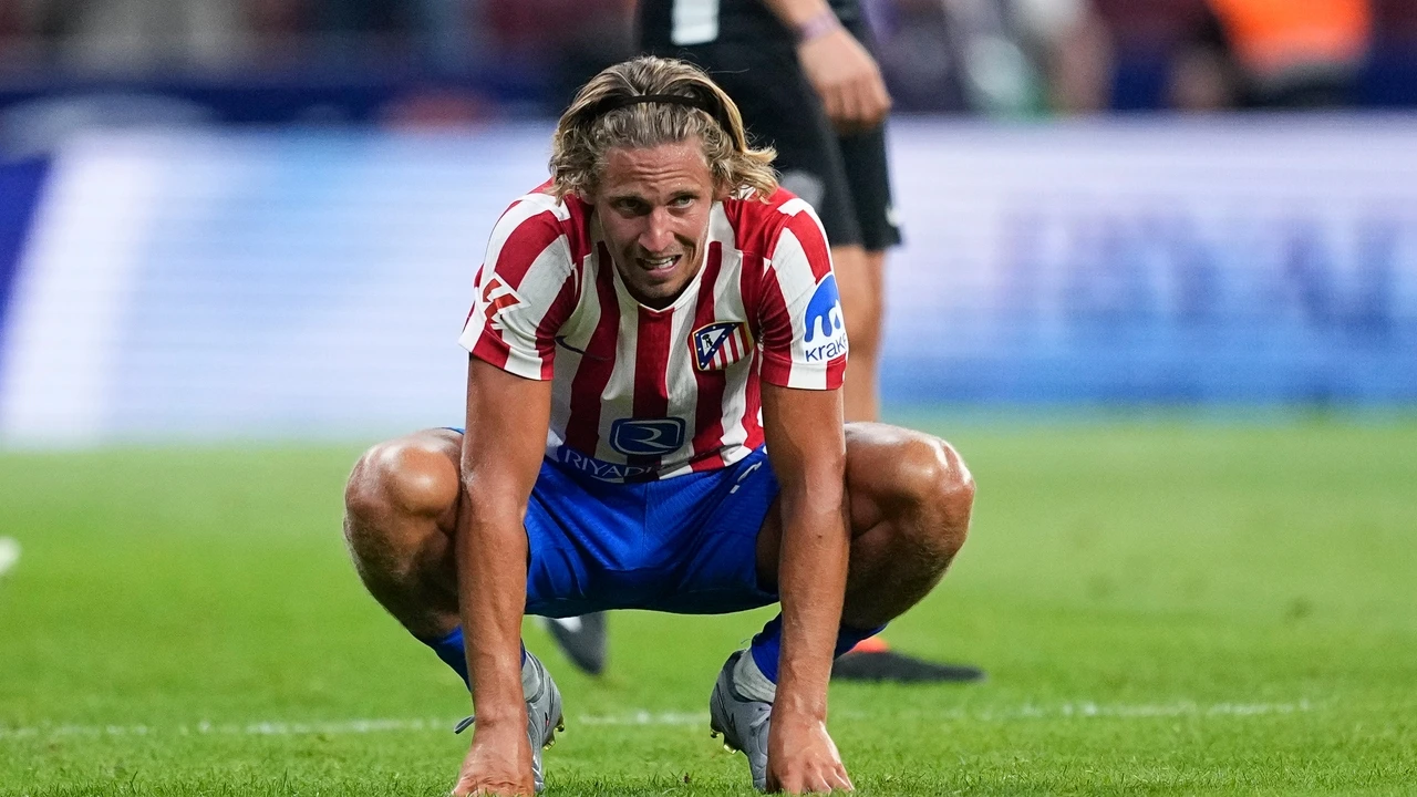 Marcos Llorente, en una foto de Luis Milla con una pequeña nube en el cielo: 
